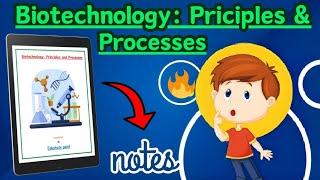 | Biotechnology principles and processes | Class 12th| Biology ch 9| Best NOTES | @Edustudy_point