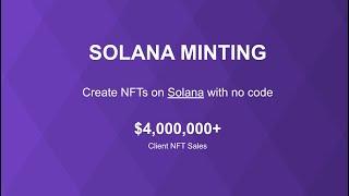 Mint NFTs on Solana with No Code!