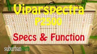 Viparspectra Pro Series P2500 Specification and Function