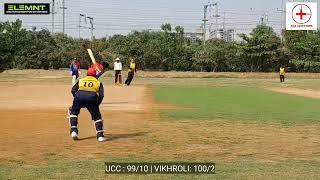 UCC VS VIKHROLI| BOOK CRICKETGRAPH UMPIRE ON https://www.cricketgraph.com/umpire/