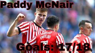 Paddy McNair - All Goals and Highlights - Sunderland 17/18 - iAGB