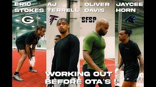 Working Out Before OTA's with AJ Terrell, Eric Stokes, Jaycee Horn and More!!