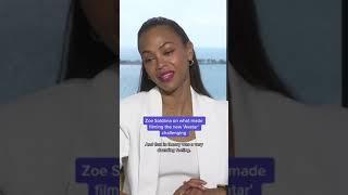Zoe Saldana on acting underwater for 'Avatar' sequel #shorts