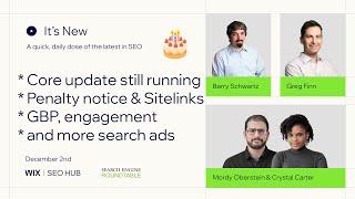 It’s New 12/2: Google Core Running, Penalty Notice, Engagement, More Ads, Bing Shopping & 21 Years