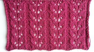 Beautiful spectacular openwork pattern for knitting sweaters, cardigans, stoles