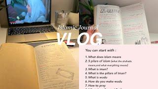 VLOG| start a ISLAMIC JOURNAL with me| productive vlog |high school muslimah student