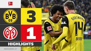 Vital Win! | BORUSSIA DORTMUND - 1. FSV MAINZ 05 | Highlights | Matchday 27 – Bundesliga 2024/25