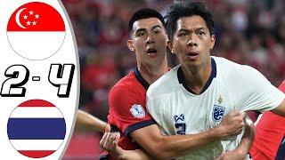 Thailand vs Singapore 4-2 - All Goals & Highlights - 2024