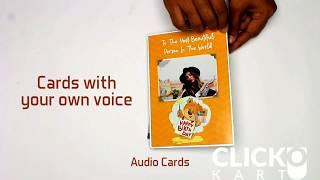 Personalized Audio Greeting Card | Clickokart.com