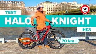 50 km/h on an electric mountain bike ! Test of the 1000W Halo Knight H03 
