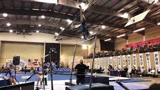 Amazing Gymnastics Release Move at the Gymnastics in Paradise Meet!