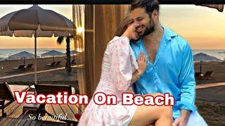 Stjepan Hauser And Maria Vessa At Beach On Turkish Vacation 2024