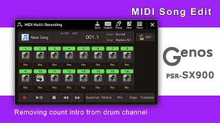 MIDI Song edit - removing count intro from drum channel