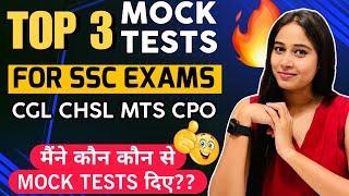 TOP 3 Mock Tests For All SSC Exams || Best Mocks For SSC CGL 2024 || #ssccgl #viral #mocktests