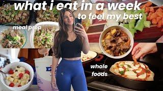 What i eat in a week (high protein, meal prep, home cooked meals)