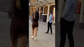 Boy’s reaction to tall girl in mall ️#reaction #publicreaction #publicreactionprank #trending