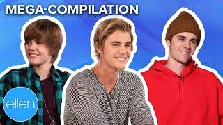 Every Time Justin Bieber Appeared on The Ellen Show In Order (MEGA-COMPILATION)