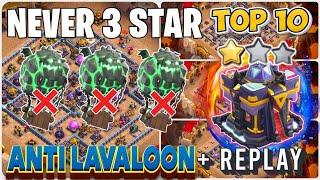 *ANTI LAVALOON* TOP 10 BEST TH15 WAR BASE ANTI 3 STAR WITH REPLAY || TH15 WAR BASE WITH COPY LINK