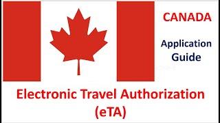 Electronic Travel Authorization eTA CANADA