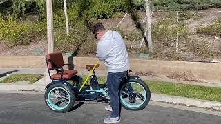 sixthreezero Electric Bike Rickshaw Dimensions | Ebike for two Adults