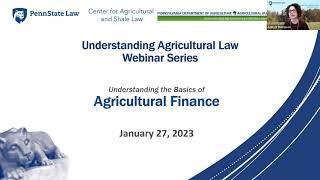 Understanding the Basics of Agricultural Finance