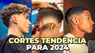 10 TENDÊNCIAS de CORTES que vão te deixar MAIS BONITO em 2024  | Cortes para cabelo MASCULINO