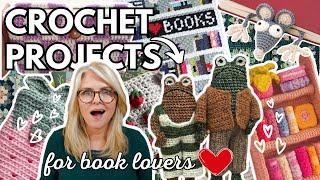 25+ CROCHET Projects for BOOK LOVERS {Beginner Friendly}