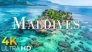 Peaceful Relaxing Music of Maldives 4K - Scenic Relaxation Film With Calming Music-4K Video Ultra HD