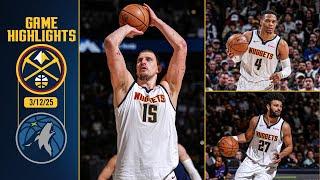 Denver Nuggets vs. Minnesota Timberwolves Full Game Highlights  | 3/12/25