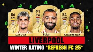 FIFA 25 | LIVERPOOL WINTER RATING UPGRADES & DOWNGRADES (EA FC 25)!  ft. Salah, Diaz, Graven…