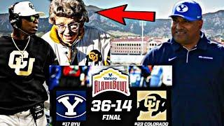 BYU SHOCKINGLY DESTROYS Coach Prime Colorado Buffaloes At The Alamo Bowl In Front Of Mrs.Peggy‼️