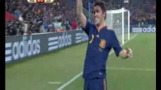 Paraguay vs Spain 0-1 Goals and Highlights World Cup 2010 2010-07-03 David Villa .flv