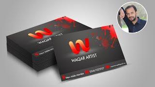 How to Create business card design in photoshop tutorial | by ishfaq artist