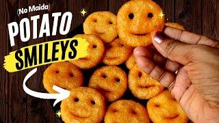 കുറച്ചു ചിരി എടുക്കട്ടെ |Potato Smiley Recipe Malayalam | Easy Potato Snacks Recipe In Malayalam