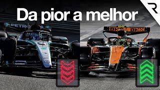 Todas duplas da F1 em 2025, ranqueadas desde a pior até a melhor