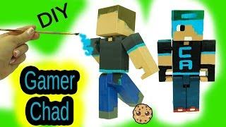 DIY Custom Gamer Chad Minecraft - Acrylic Paint Painting Do It Yourself Craft Video