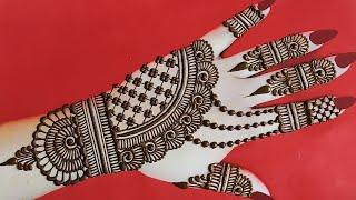 Best simple mehndi design|| unique back hand jewellery mehndi design||raveena's mehndi