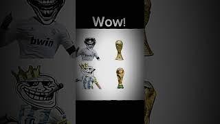 Ronaldo  vs Messi  in the trophies  #shorts #messi #ronaldo