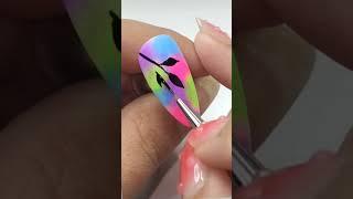 Easy leaves nail art design #nailart #easynailart #simplenails #shortvideo #bollywood