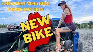 I bought a new WRECKED bike from auction SO CHEAP