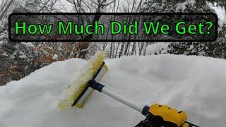 Snow and trail update - 12/ 25/ 2022 How much did we get?