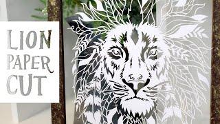 Lion Quick Paper Cut | From Adventures In Paper Cutting Series 5