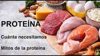 PROTEÍNA: Cuánta necesitamos. Los mitos de tomar "demasiada proteína"