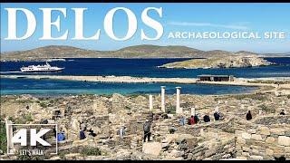 Delos Greek Island Archaeological Site Virtual Walk2022 | Greece Walking Tour Travel Guide