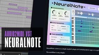 Audio to MIDI in any DAW - Neural Note: a free VST Plugin