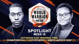 Top 8: World Warrior US/Canada East Final // Grand Finals: Spain/Portugal, EUWest, SouthAmerica East