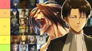 Ranking Attack On Titan Characters (Tier List)