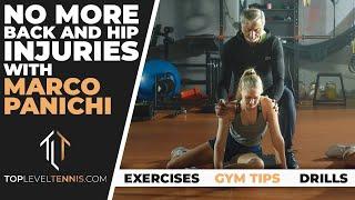 BACK and HIP INJURY PREVENTION Exercises With Djokovic's FITNESS COACH | Top Level Tennis