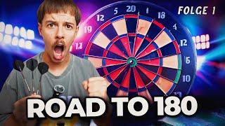 Ich werfe eine 180 in Darts  | ROAD TO 180 #1