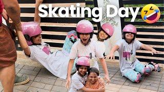 വീണ് വീണ് കുഴങ്ങി ദേവു | ഇനി Skating പഠിക്കൽ ഇല്ല  | Funny Skating Day